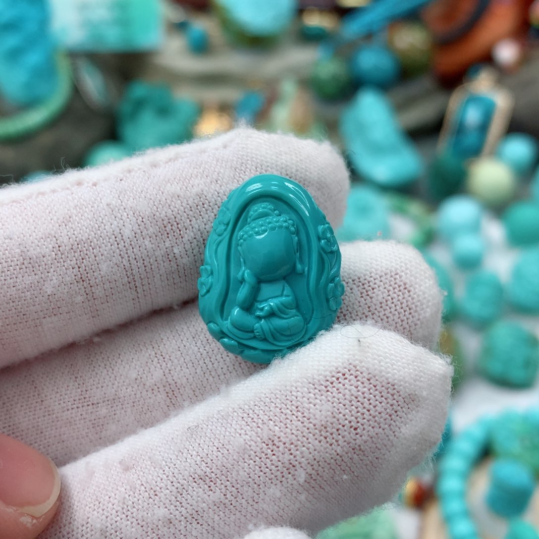 绿松石珠宝奇石未镶嵌