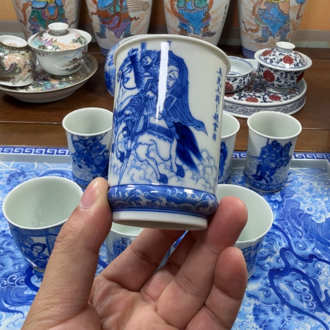 心***处全手工全手绘陶瓷