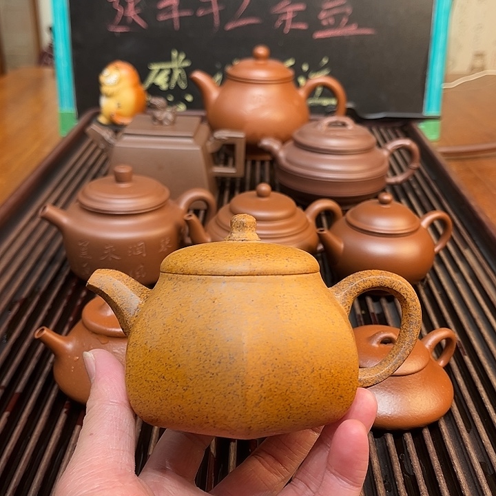 紫砂茶壶段泥还原烧300cc