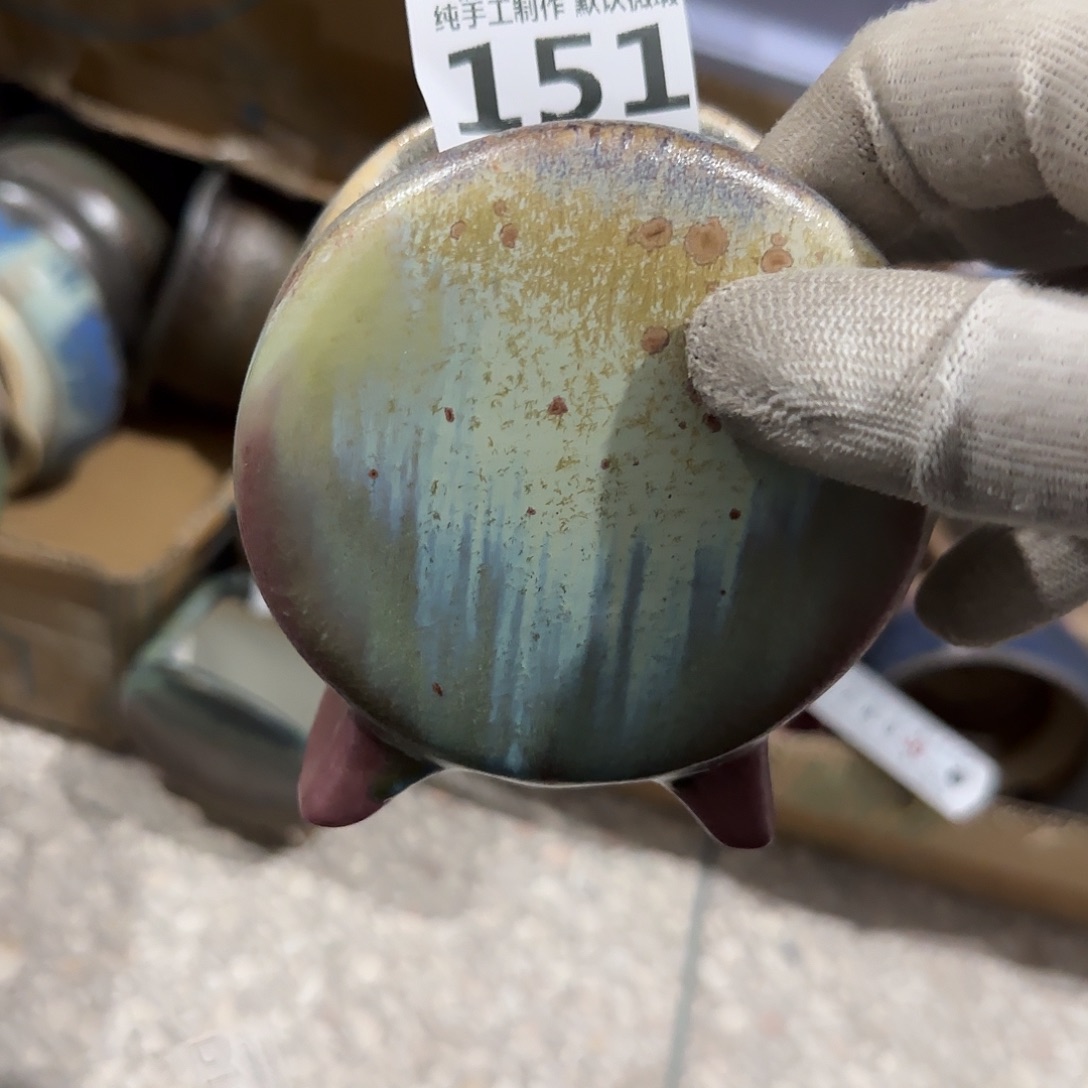 瓷片景德镇手工花盆