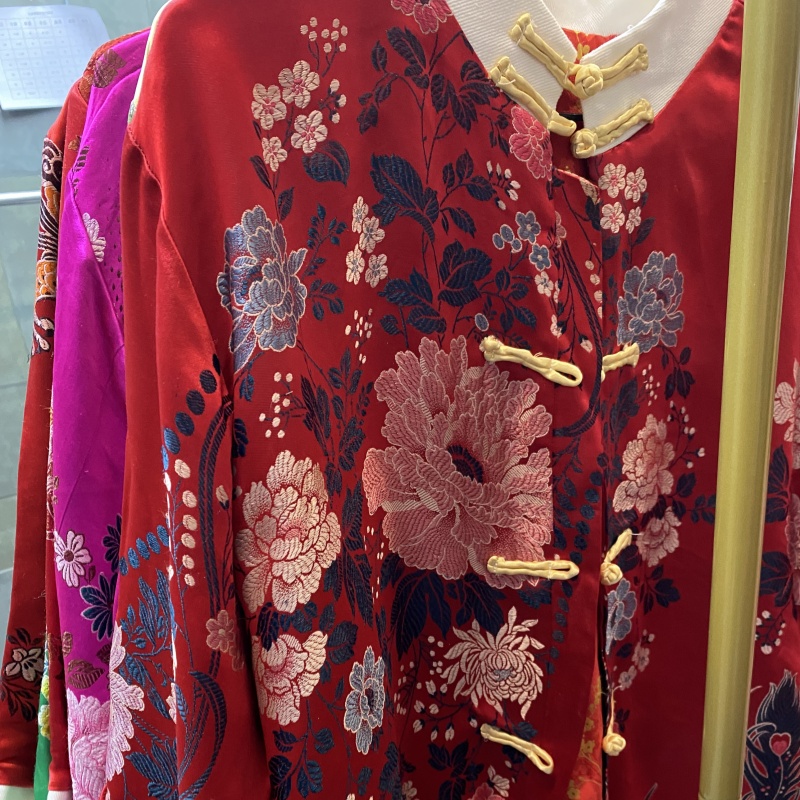 小今老缎桑蚕丝多彩外套唐装汉服直播间专属链接