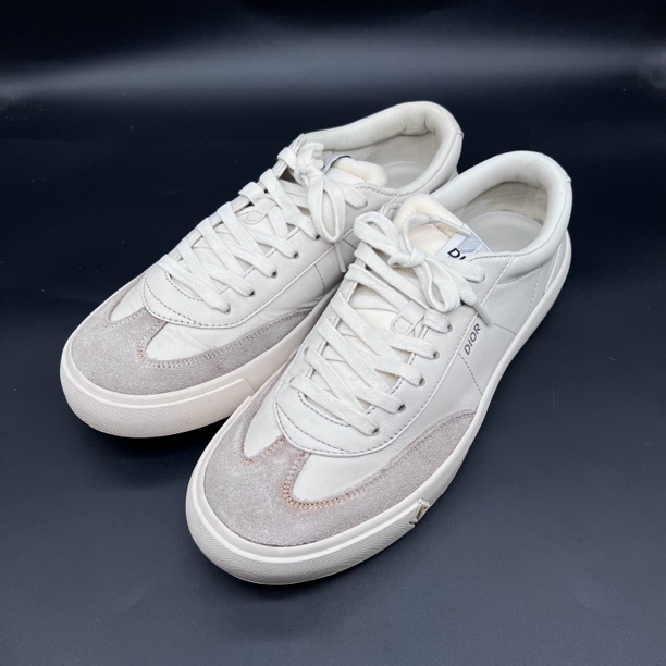 95新 DIOR/迪奥 板鞋休闲鞋 白灰 低帮系带 奢lz