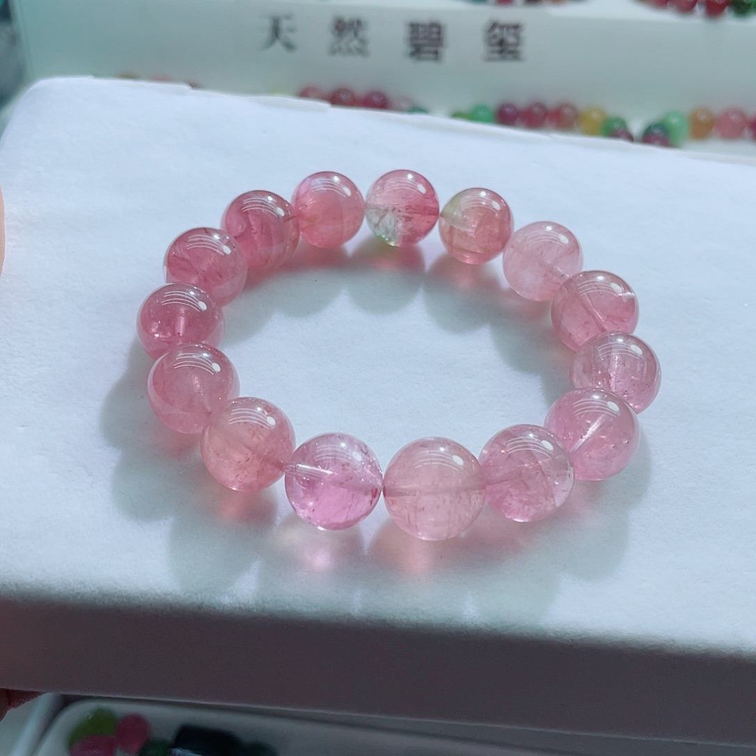 手链未镶嵌碧玺粉色碧玺手链