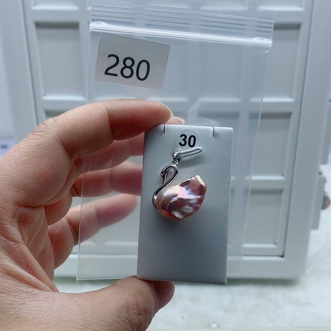 吊坠(不含链)淡水珍珠合金