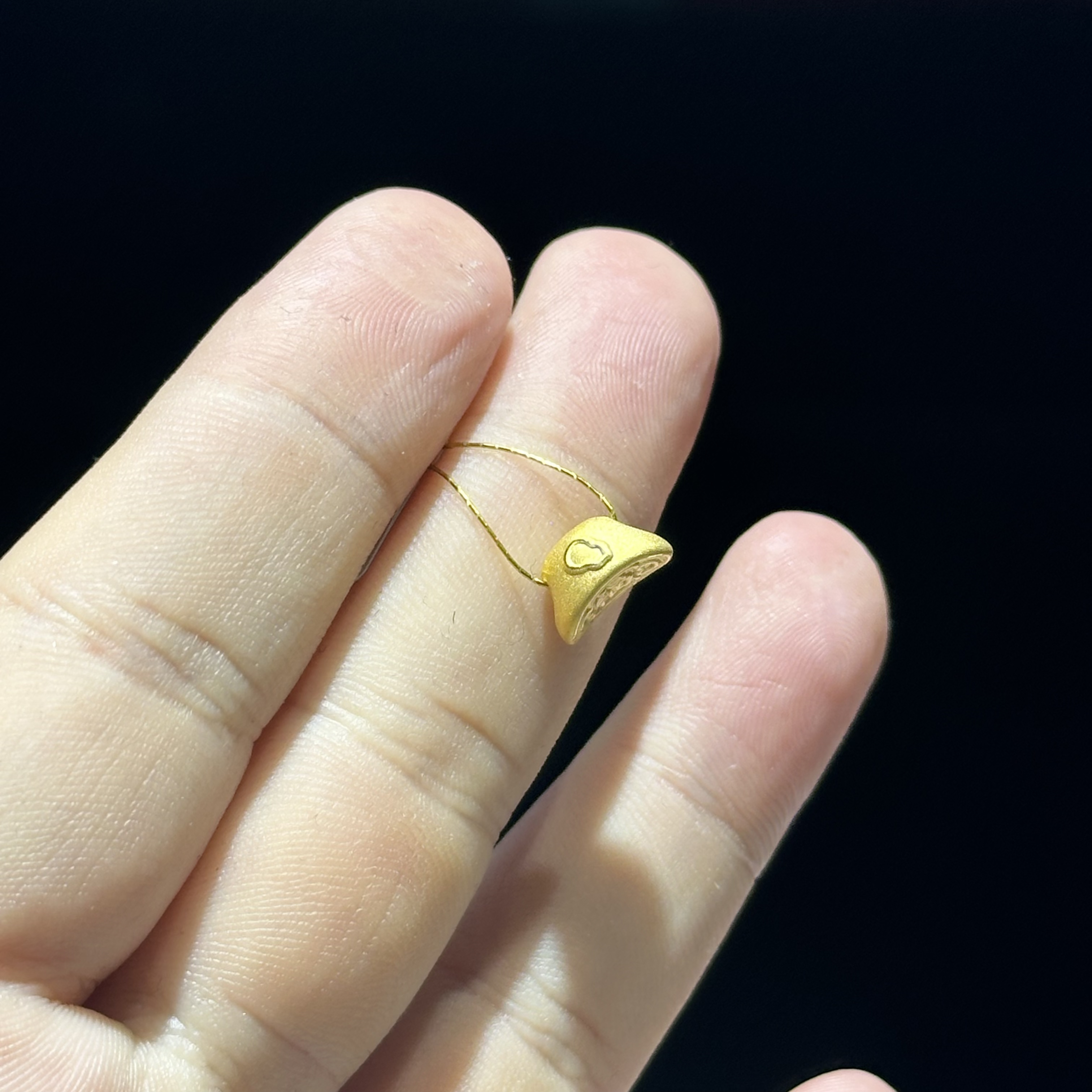 足金999 精品 福字葫芦元宝通孔 0.892