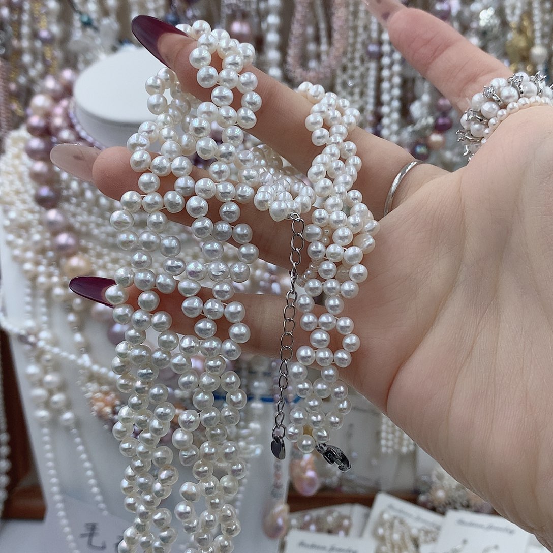 蜜***陀耳饰银S925镶嵌淡水珍珠