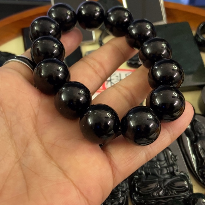 翡翠手链未镶嵌阿*墨翠18