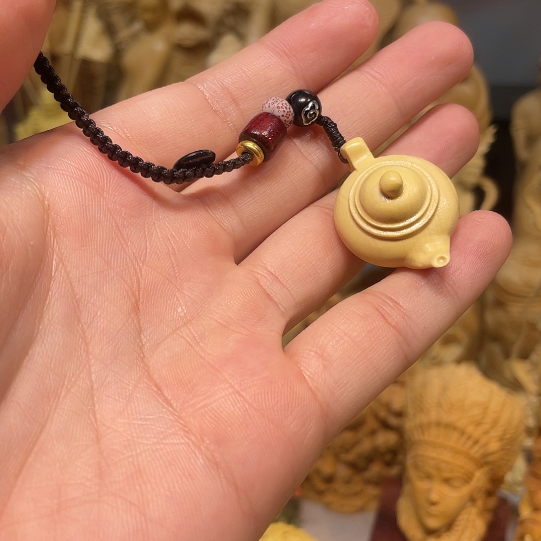 黄杨木小叶小号把把壶