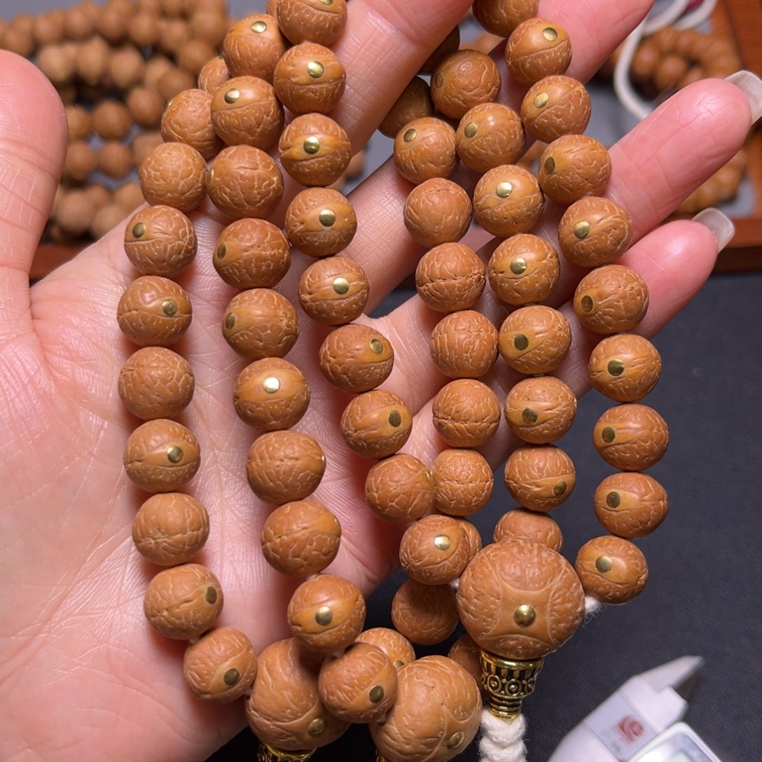 凤眼菩提吊坠11.5mm2025精品铜钉手串