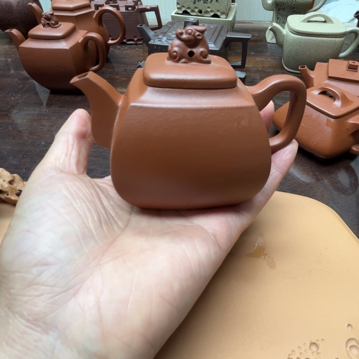 茶壶紫砂朱泥微瑕180c c