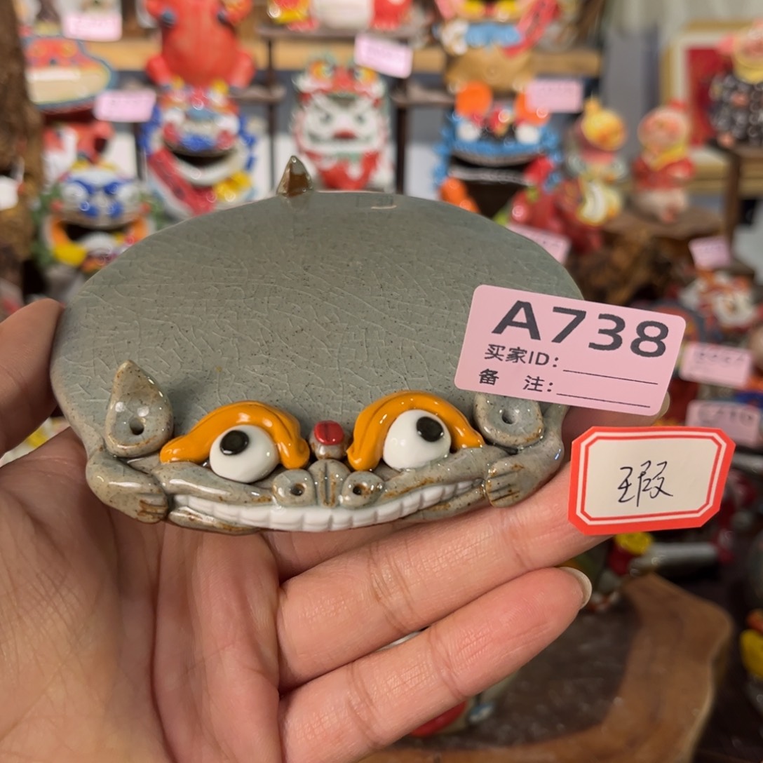 泥塑纯手工茶宠摆件