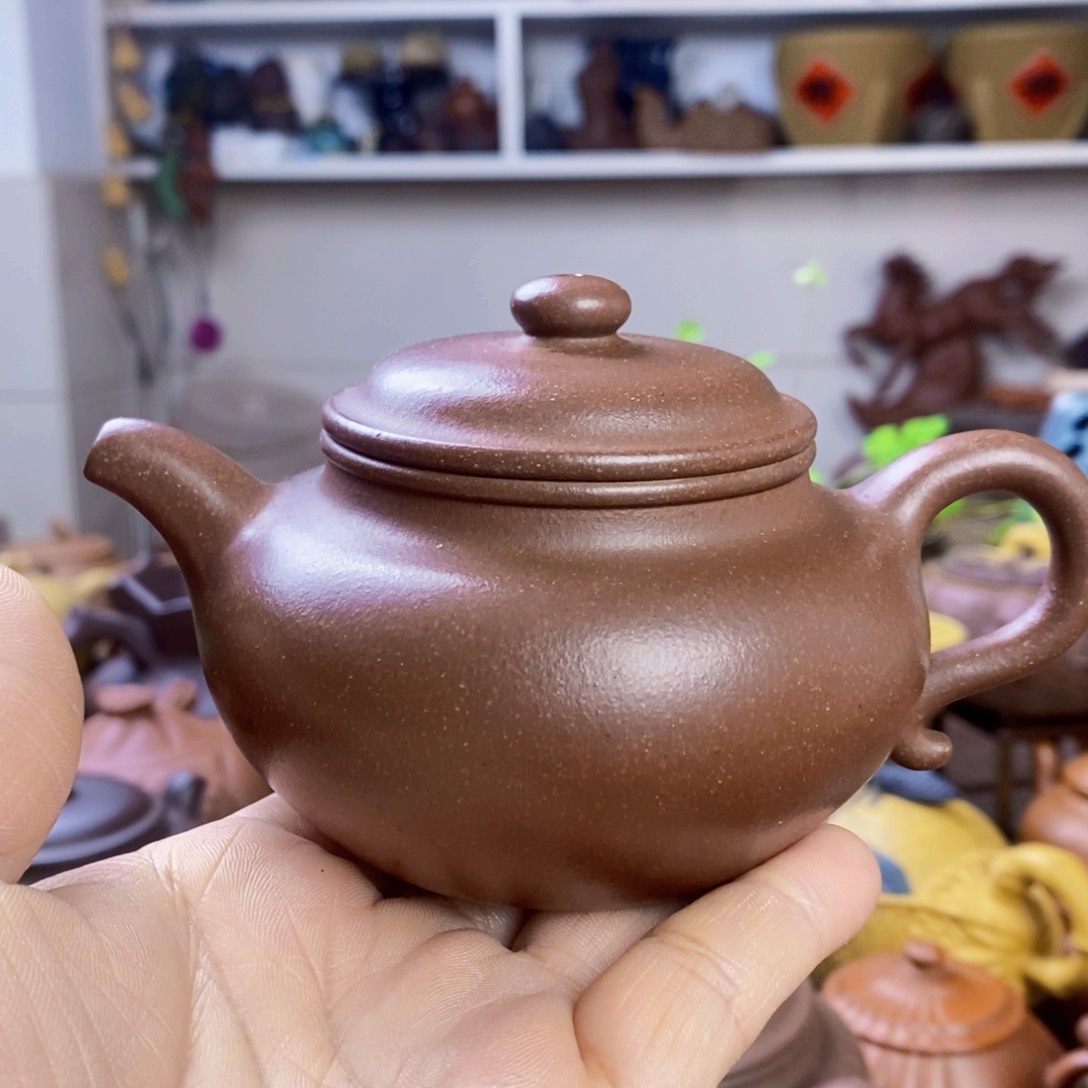 底槽青茶壶金*原矿紫砂