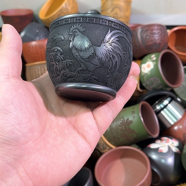 茶杯紫砂全手工紫砂主人杯