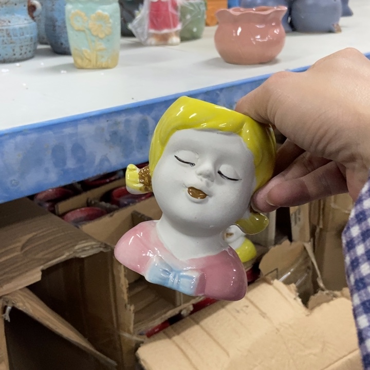 陶瓷花盆单场满9.9发5.5*10