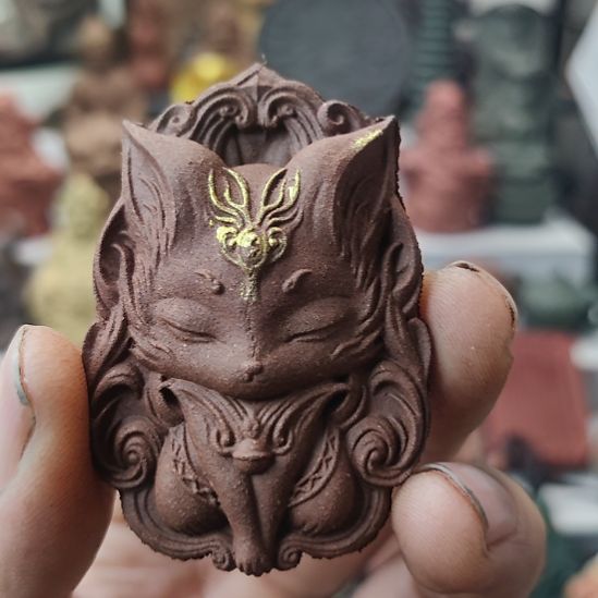 泥塑降真香方九尾狐香牌福利款福利价