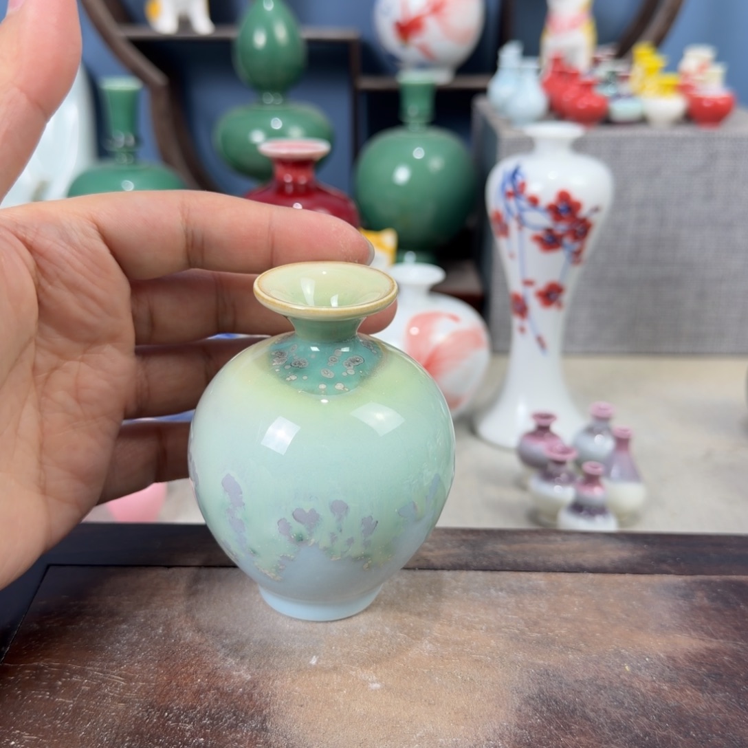 陶瓷手工小花器摆件