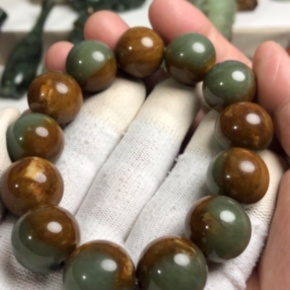 【闪购商品】岫岩河磨玉（透闪石质玉）手串未镶嵌