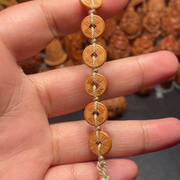【闪购商品】橄榄核手串/手链五帝钱，