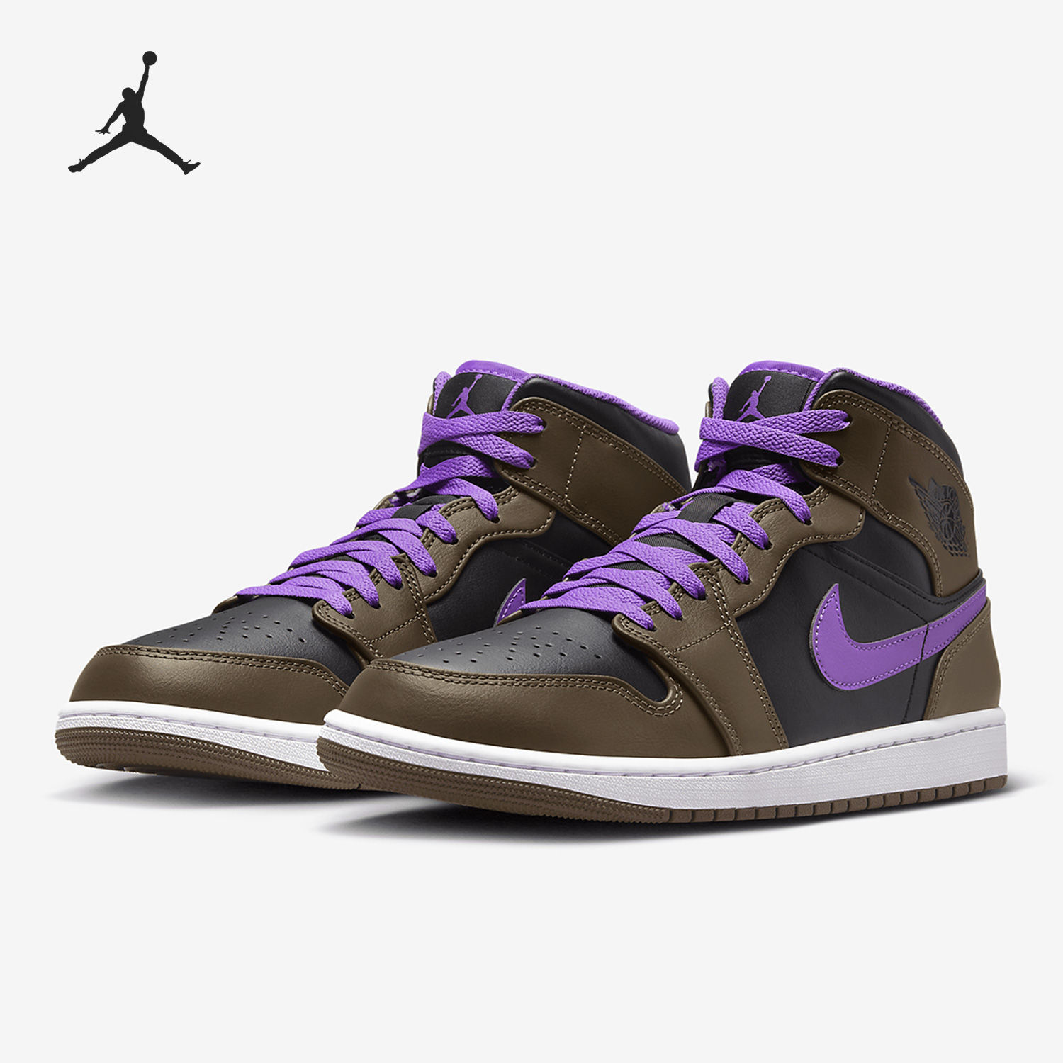 Nike/耐克正品2023夏季Jordan1Mid男子运动板鞋DQ8426-215