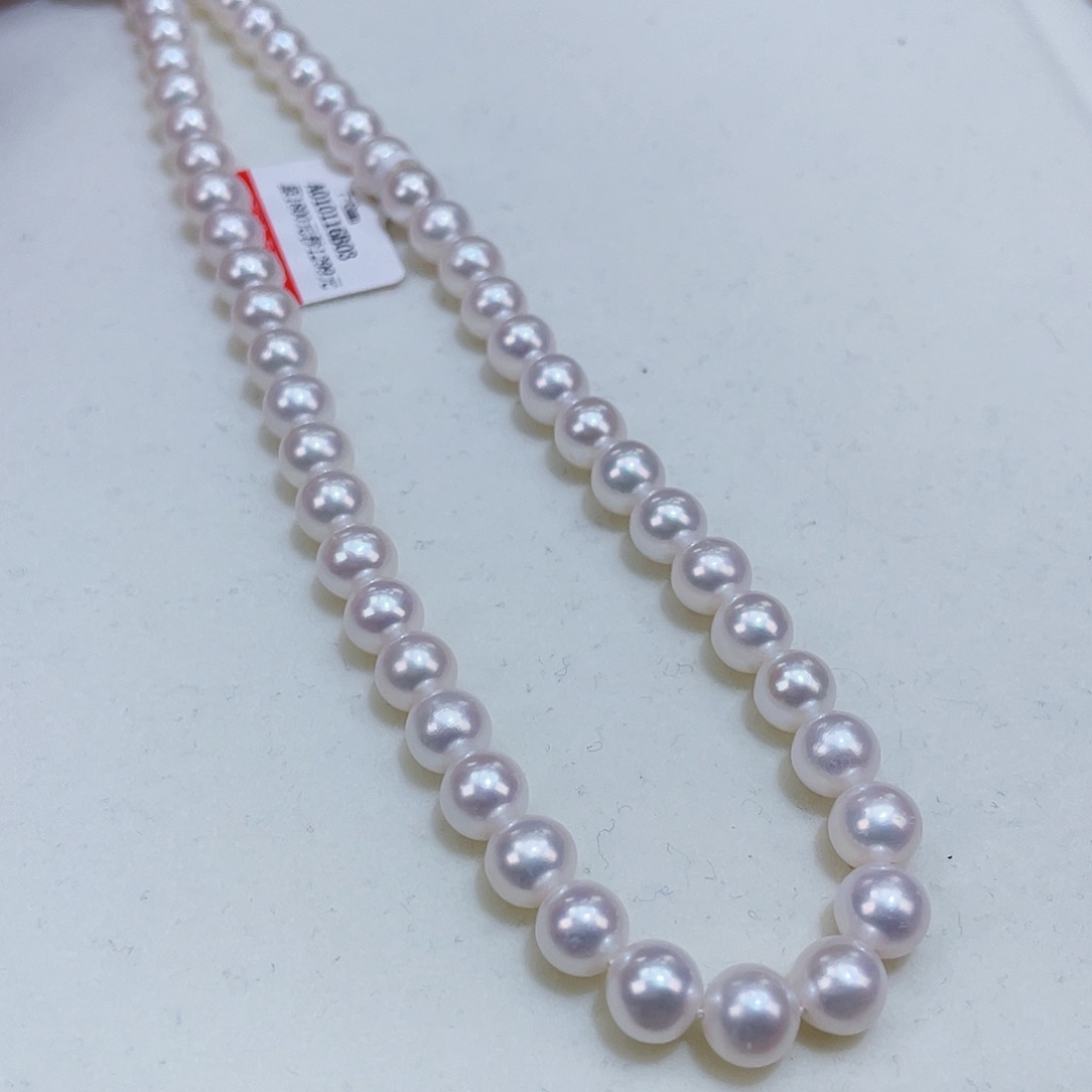 淡水珍珠7镜面极光炫彩银S925镶嵌