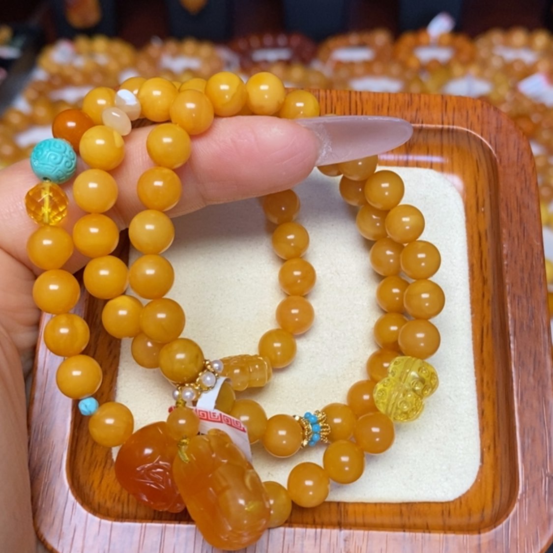 【闪购商品】蜜蜡手链未镶嵌手串