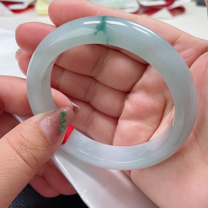 翡翠手镯未镶嵌缅甸翡翠手镯59圈