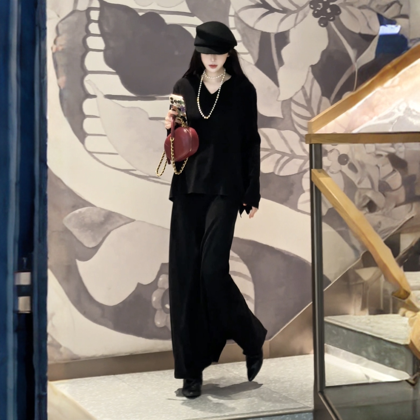 秋冬款气质显瘦套装长袖时尚打底秋季复古251231