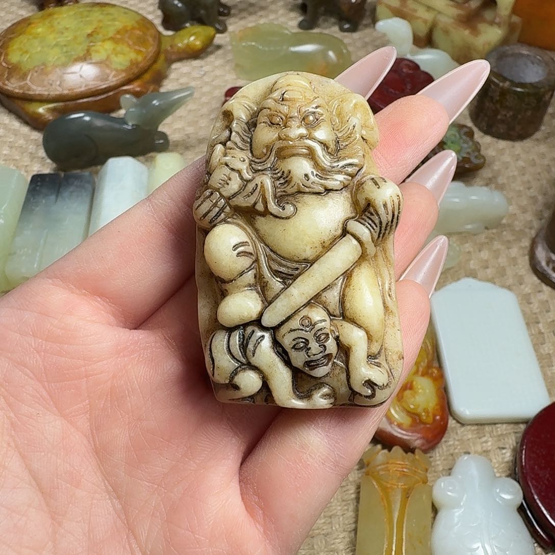 白玉菩提吊坠挂件