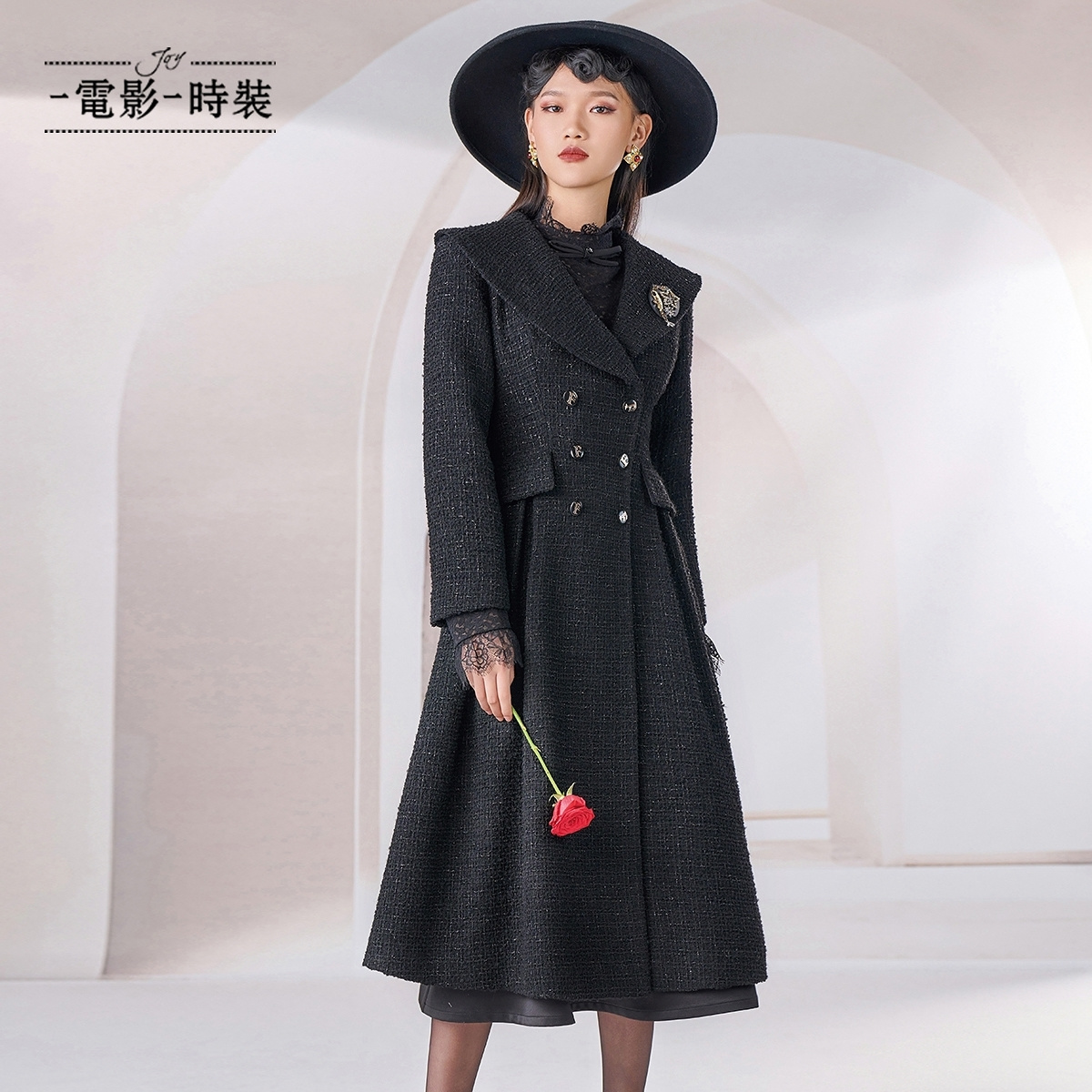 【蜜思仝】一电影一时装呢料外套FECG146501