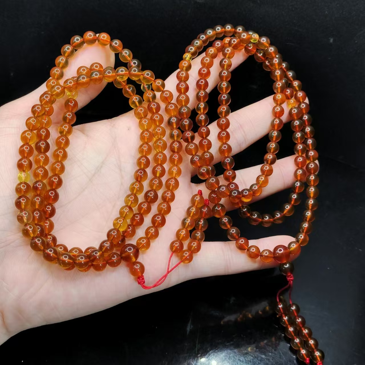 【康康严选】紫罗兰琥珀毛衣项链K2【多样性发其一】约6mm+