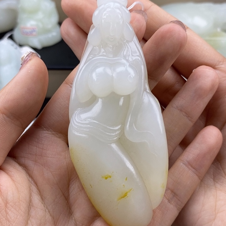 和田玉把件未镶嵌凯**归