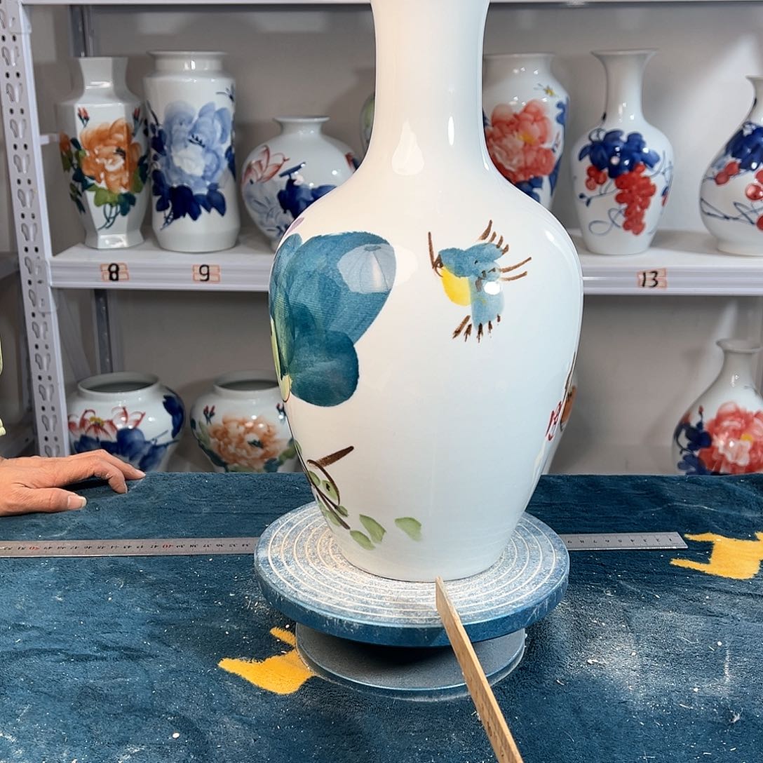 摆件景德镇陶瓷棒鸟