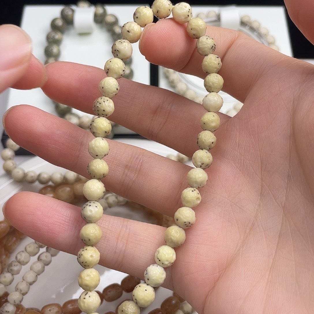 星月菩提吊坠荔枝纹氧化7尺寸