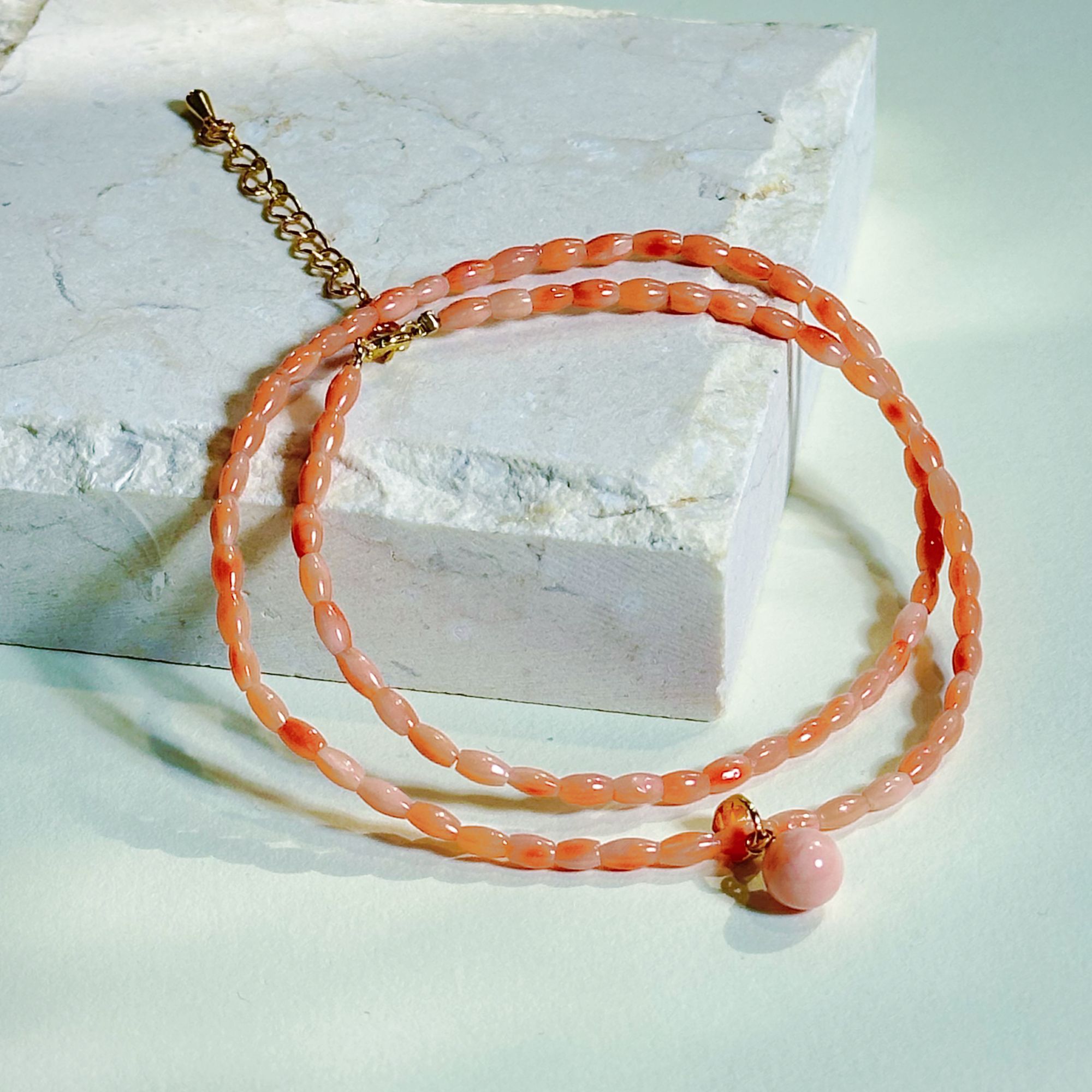 momo珊瑚项链——103501