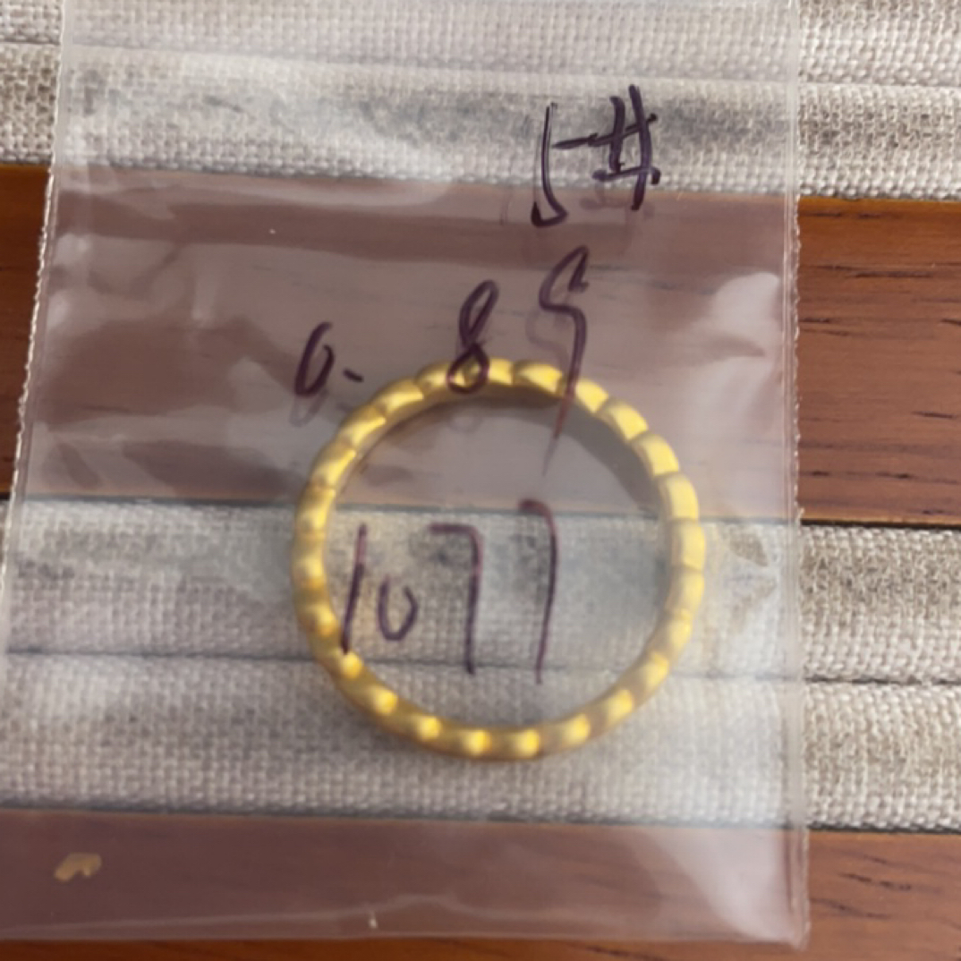 克重0.89 15号 麦穗戒指 足金999