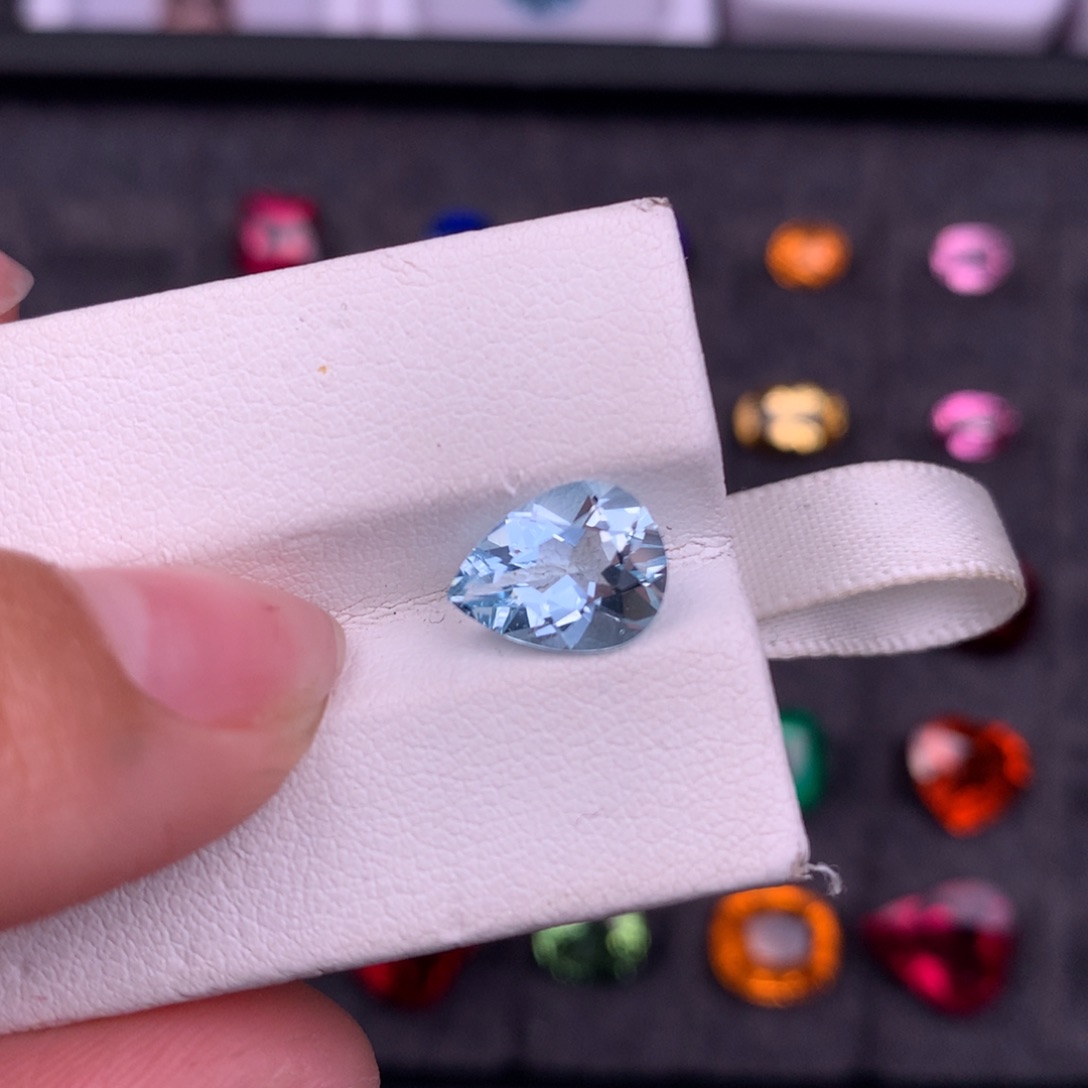 海蓝宝石裸石未镶嵌1.84ct特价海蓝宝