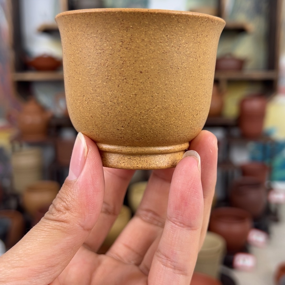 紫砂茶杯拙器甄选，纯原本矿。