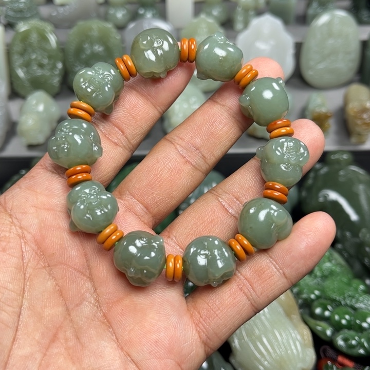 和田玉挂件未镶嵌迟*