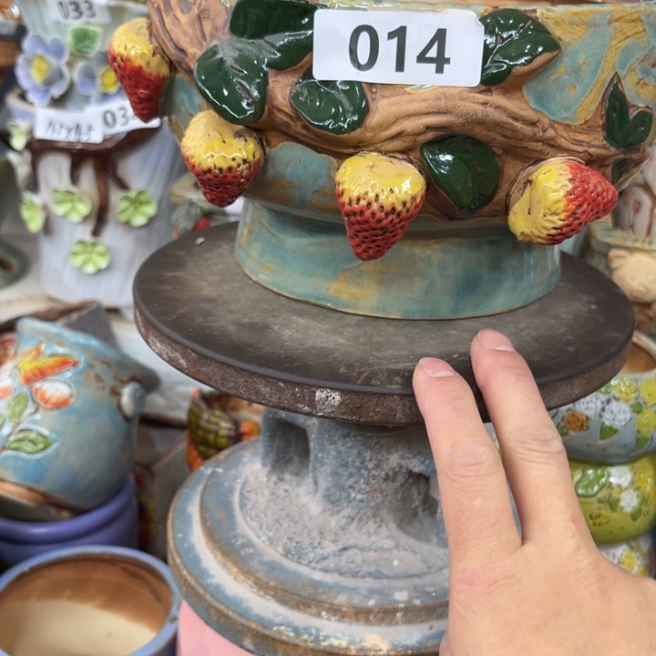 紫砂花盆粗陶材质多肉花盆