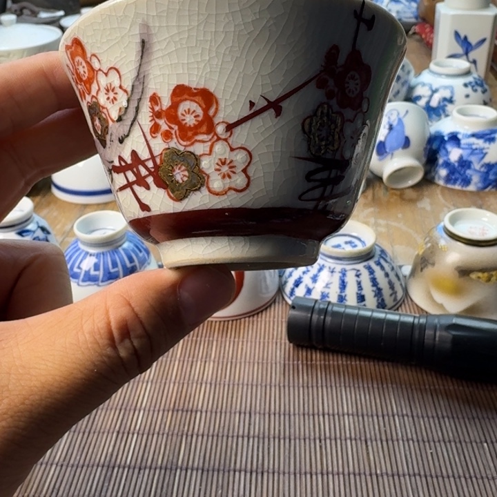青花瓷器杯子茶具
