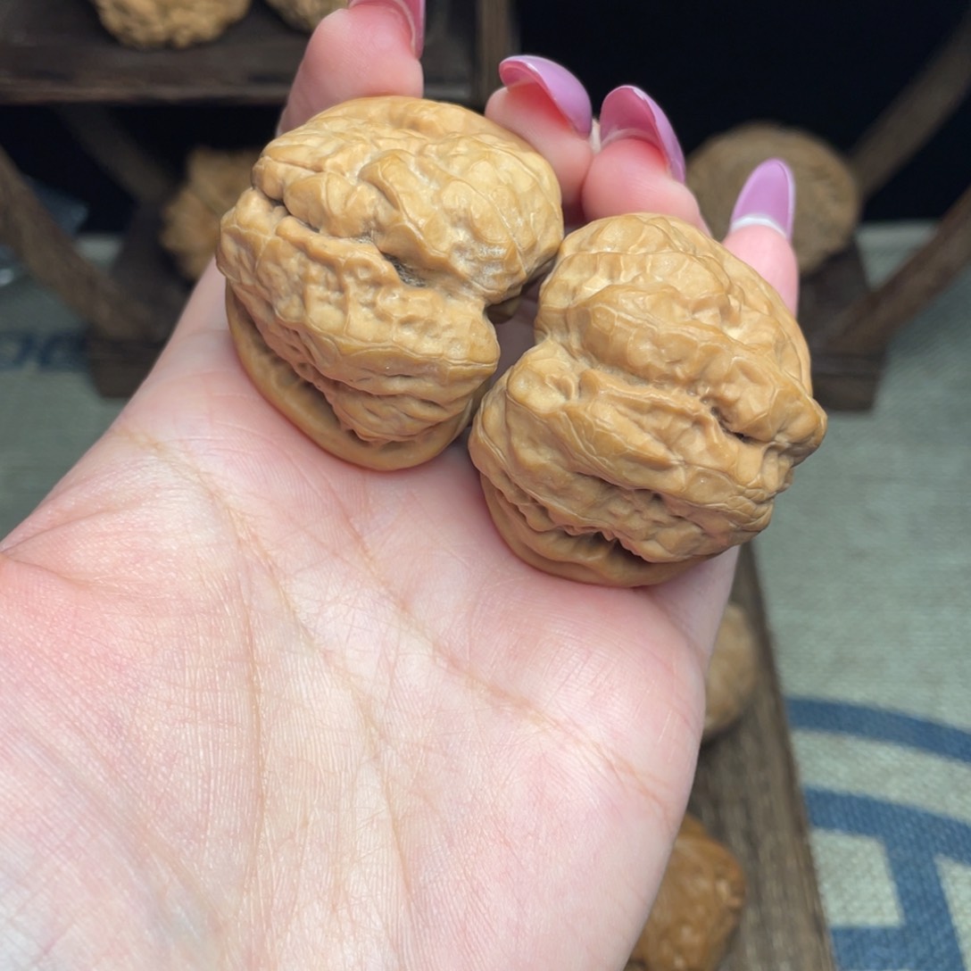 文玩核桃把件41全品深开蛤蟆头