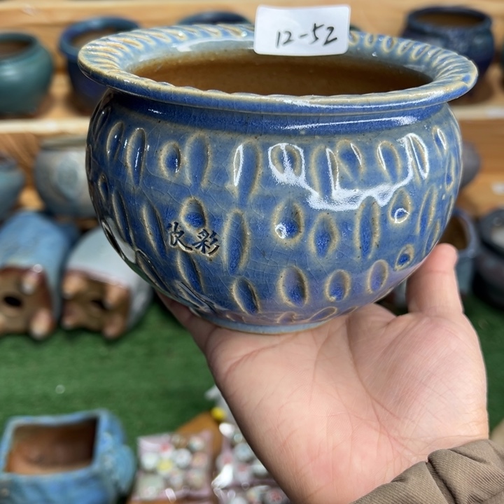 陶瓷12-52花盆小鹿园艺