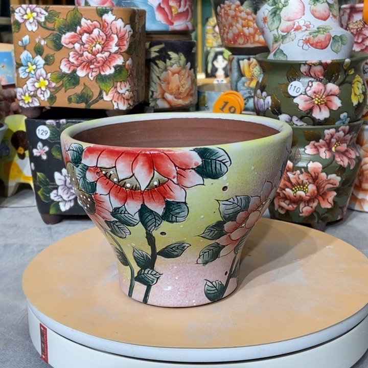 红陶景德镇艺术手绘作品