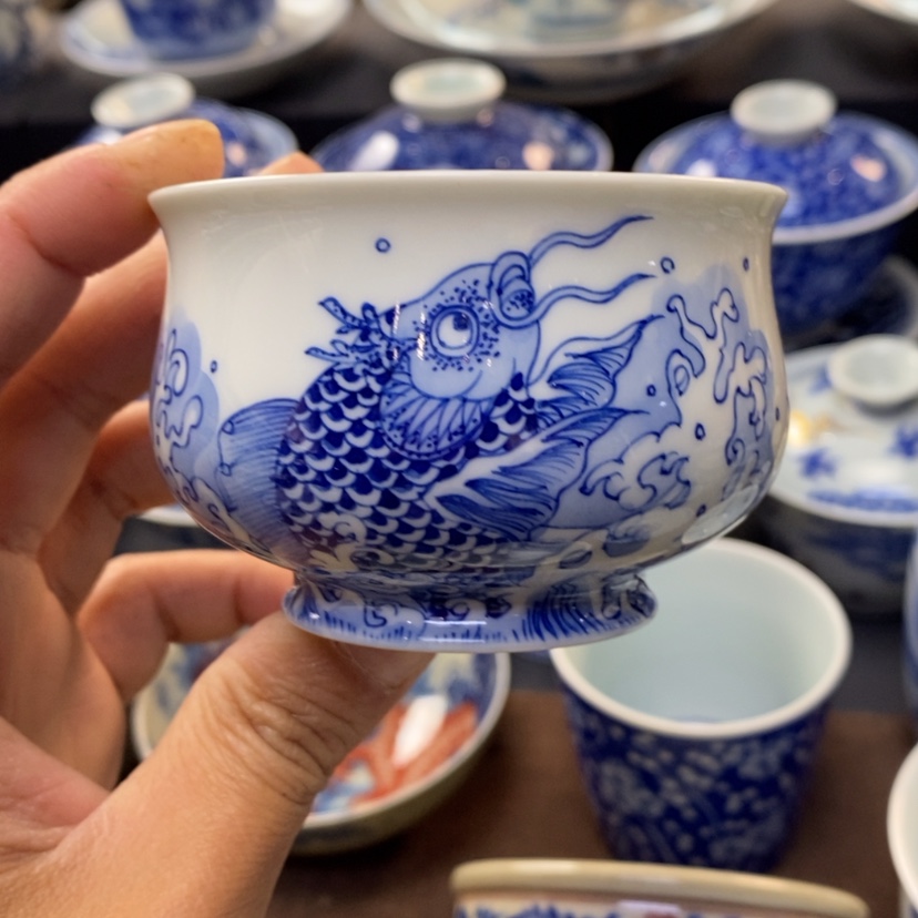 【闪购商品】景德镇青花主人杯