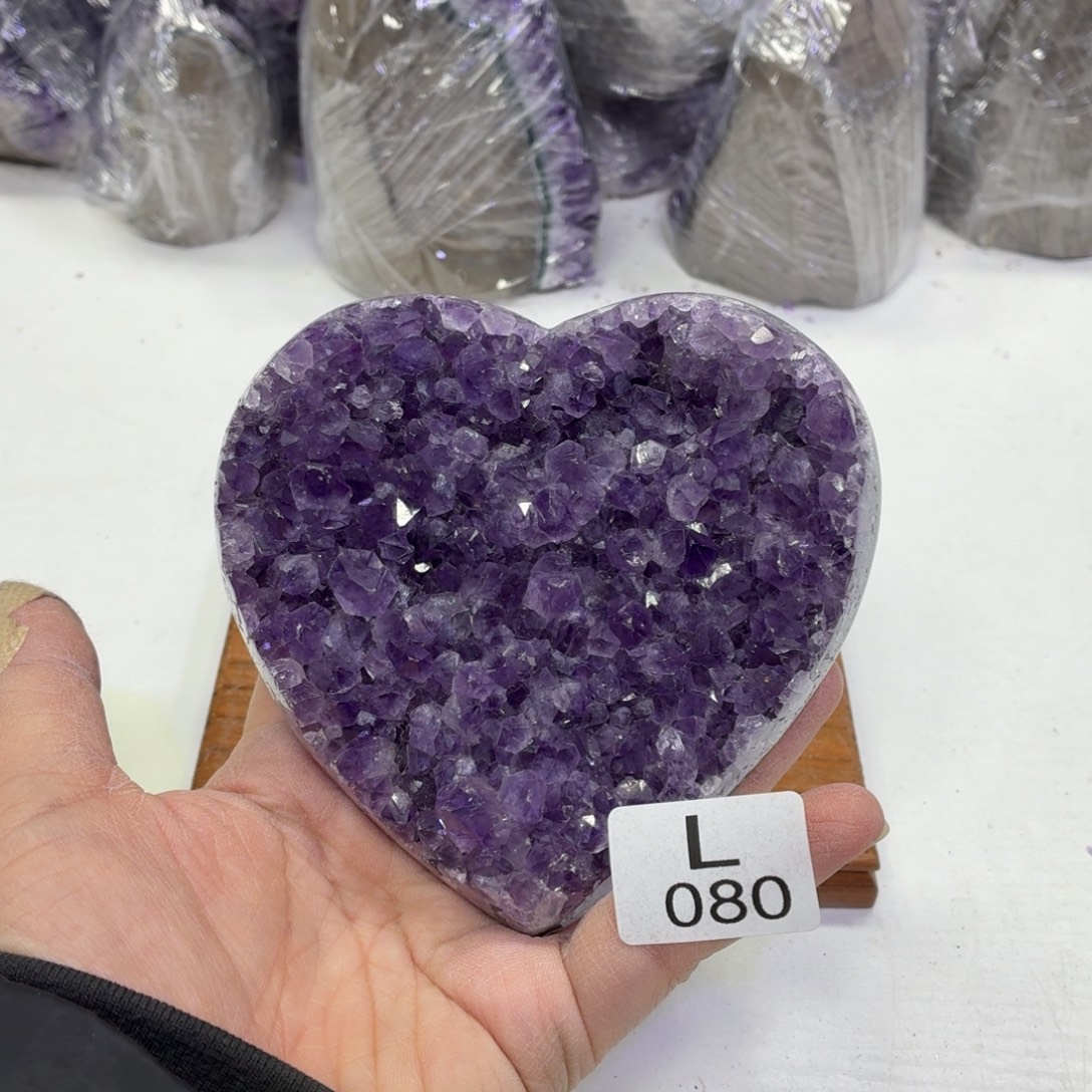 水晶摆件未镶嵌天然紫水晶