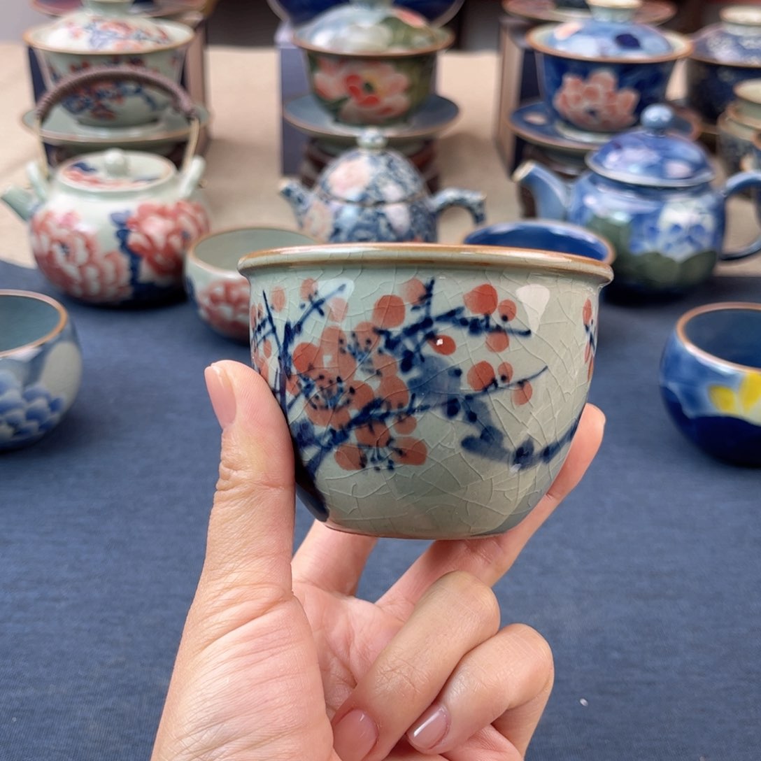 杯景德镇手绘手工茶具