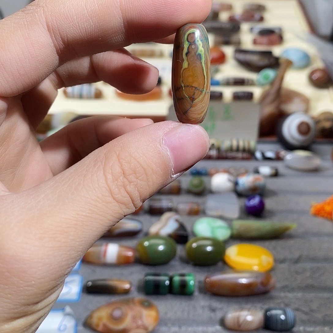 平***海玛瑙/玉髓合金颈饰