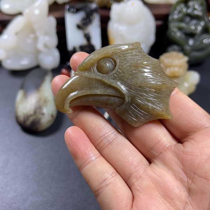 和田玉未镶嵌挂件