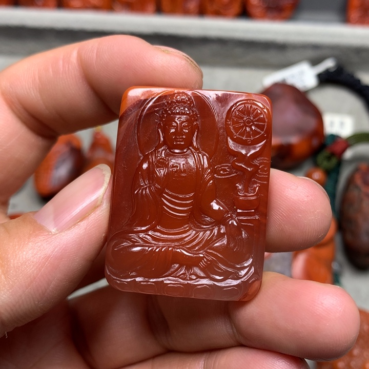 南红玛瑙吊坠(不含链)未镶嵌