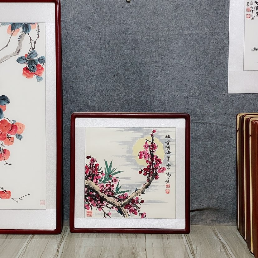 【闪购商品】国画书画作品带框65×65厘米